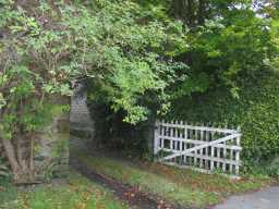 Gate of The Deanery, Durham Road, Lanchester October 2016